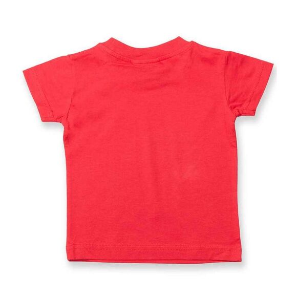 Larkwood Baby Plain T-Shirt / Red - Picture 2 of 2